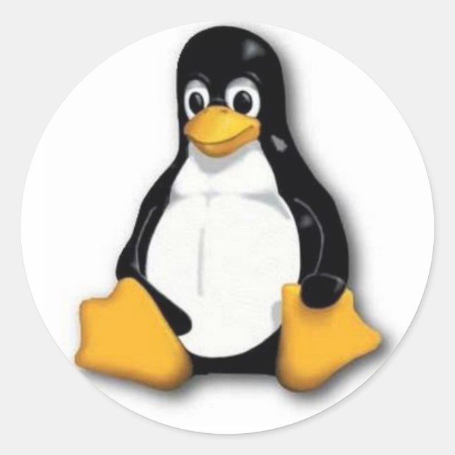 Tux Linux Penguin Sticker (Front)
