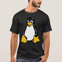 Tux Mascot T-Shirt Penguin Linux Logo Classique T-