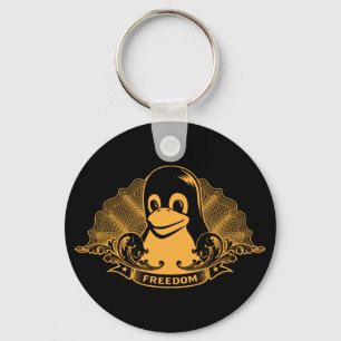Tux Penguin - (Linux, Open Source, Copyleft, FSF) Keychain