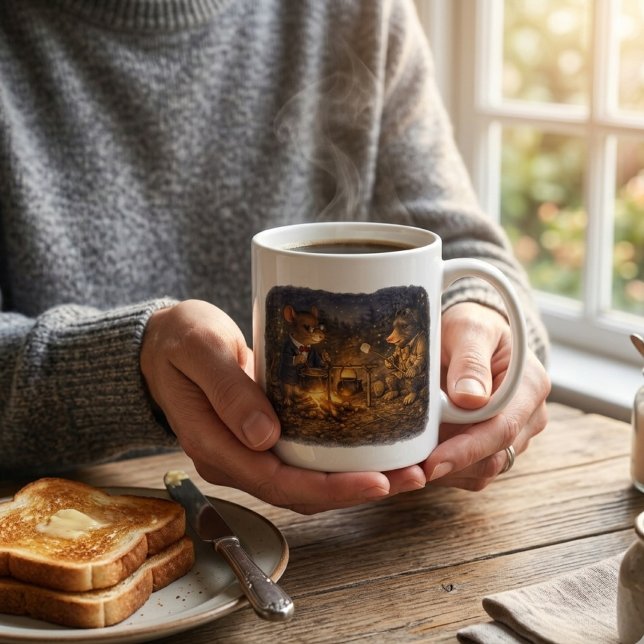 Tux & Twitch Campfire Evening Coffee Mug (Creator Uploaded)