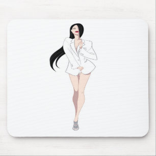Tux White Mousepad