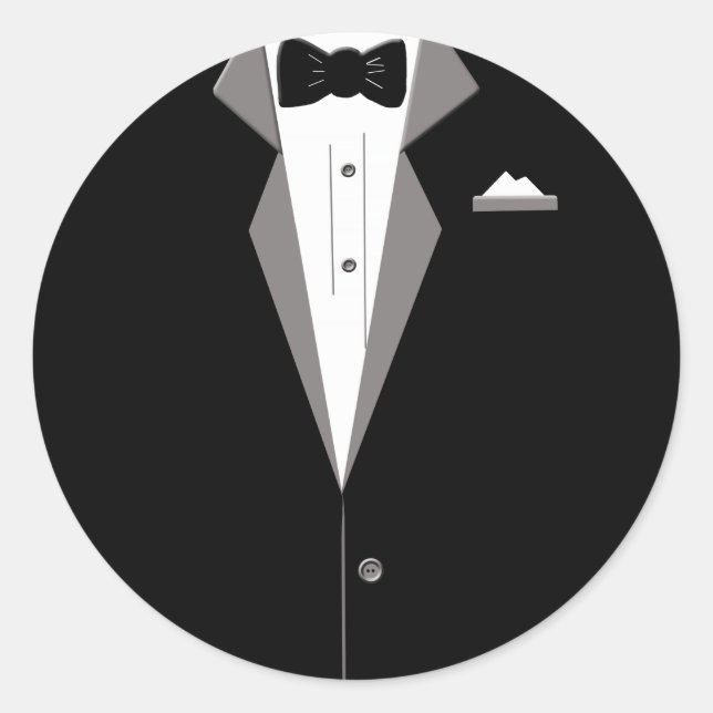 Tuxedo Art Classic Round Sticker (Front)