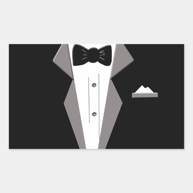 Tuxedo Art Sticker (Front)
