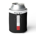 Tuxedo Best Man Bachelor Party Wedding Can Cooler