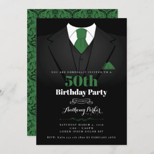 Tuxedo Birthday Invitation