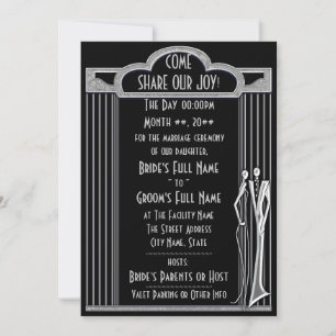 Tuxedo - Black and Silver (Unlocked) Invitation