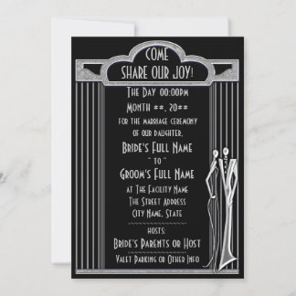 Tuxedo - Black and Silver (Unlocked) Invitation