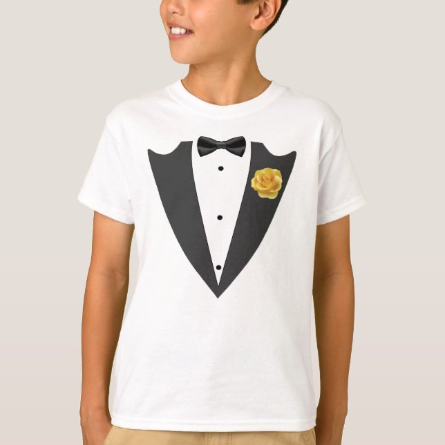 Tuxedo black and white T-Shirt (Front)