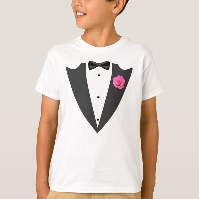 Tuxedo black and white T-Shirt (Front)