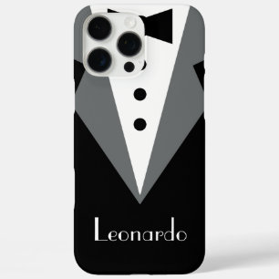 Tuxedo Black Tie Personalized iPhone 16 Pro Max Case