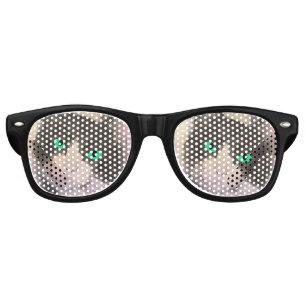 TUXEDO BLUE EYED CAT NOVELTY SUNGLASSES SHADES