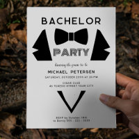 Tuxedo bow tie modern bachelor party