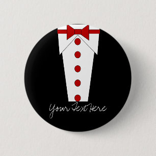 Tuxedo Button (Red)