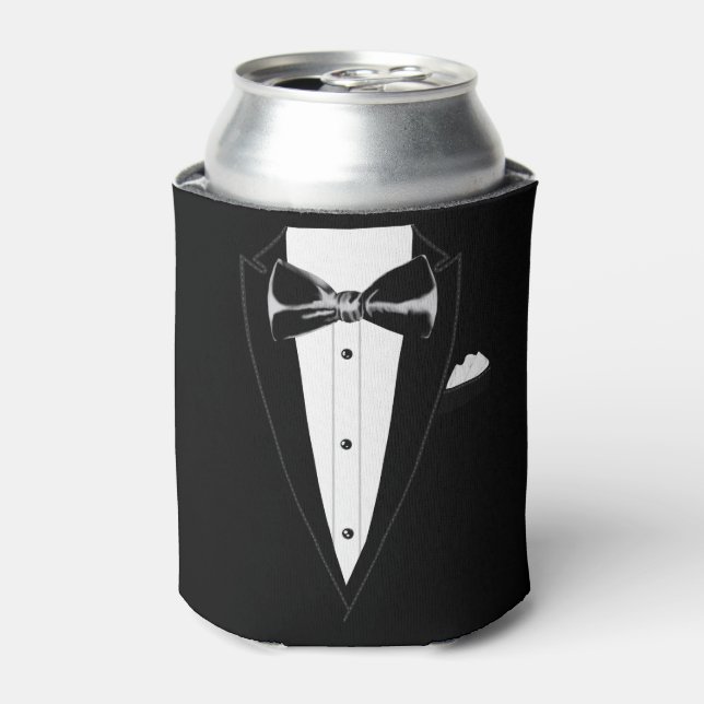 Tuxedo Can Cooler (Can Front)