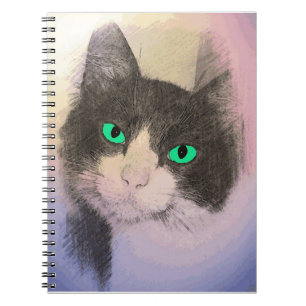 TUXEDO CAT ART CARNET