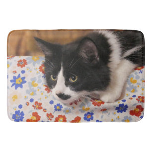 Tuxedo Cat Bath Mat
