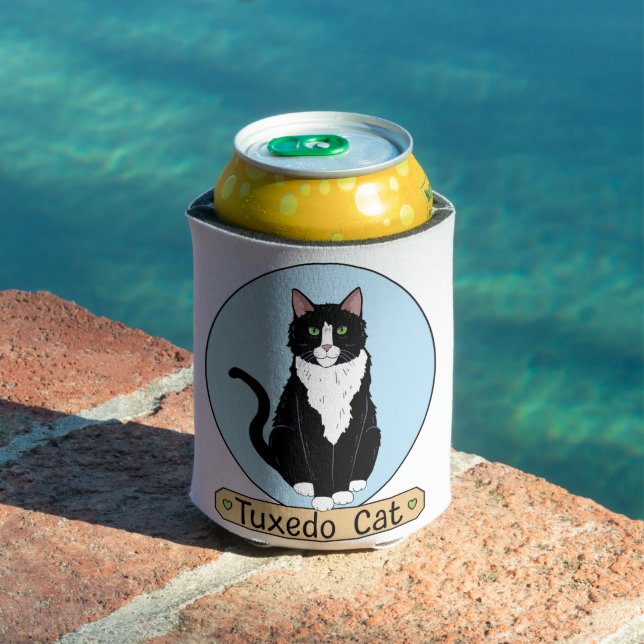Tuxedo Cat Can Cooler (In Situ Pool)