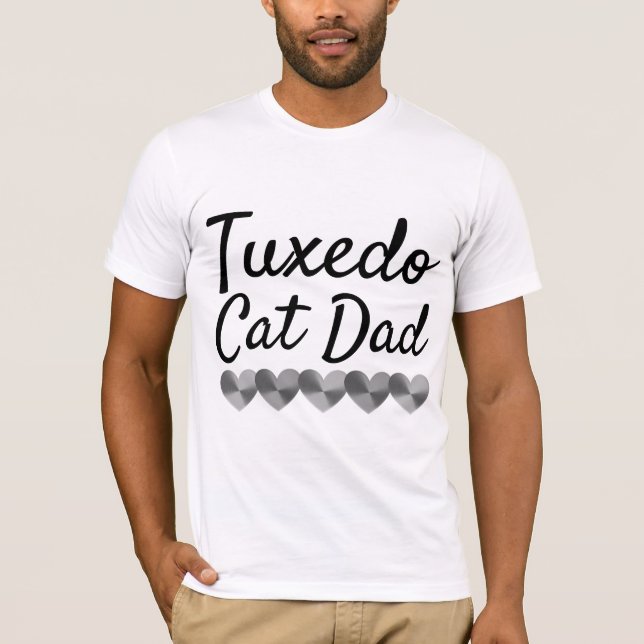 TUXEDO CAT DAD T-Shirts (Front)