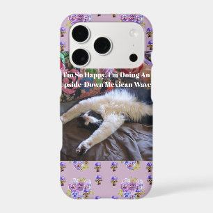Tuxedo Cat Funny Cute doing a Mexican Wave Quote