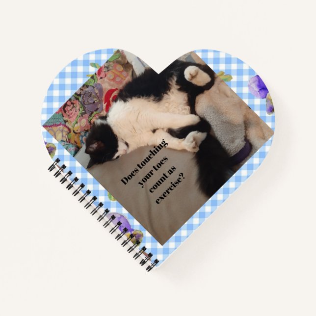 Tuxedo Cat Funny Quote Black and White Cats Girls Notebook (Front)