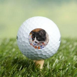 Tuxedo Cat  Golf Balls