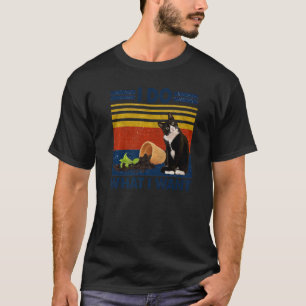 Tuxedo Cat I Do What I Want T-Shirt