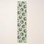 Tuxedo Cat in Window Painting Cute Original Art Scarf<br><div class="desc">Capture the charm of nature's symphony with this delightful painting, a portrait of a black and white Tuxedo cat sitting in a window seat. Our specialty lies in crafting original art based on nature and animals. Whether for yourself or as a thoughtful gift for your wildlife enthusiast friends, this piece...</div>