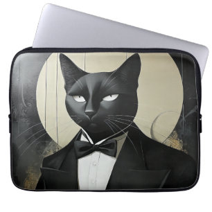 Tuxedo Cat Laptop Sleeve