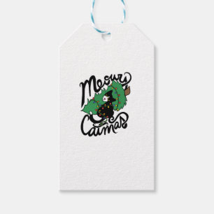 Tuxedo Cat Meowy Christmas Cat Catmas Gift Tags