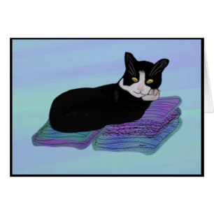 Tuxedo Cat Nap Cards