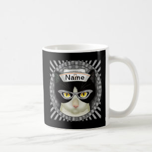 Tuxedo cat nurse  coffee mug