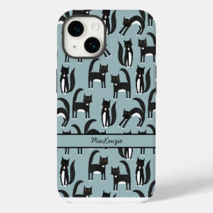 Tuxedo Cat Personalized iPhone 14 Case