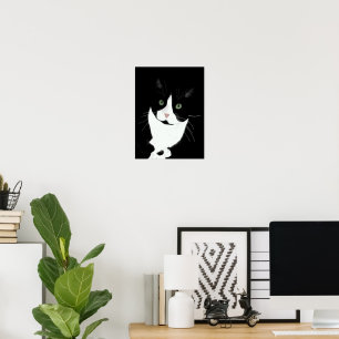 Tuxedo Cat Poster