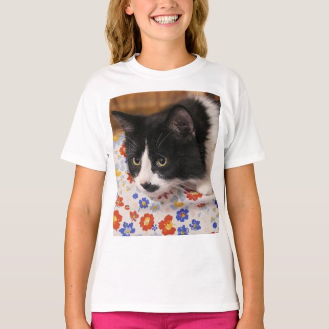 Tuxedo Cat T-Shirt (Front)