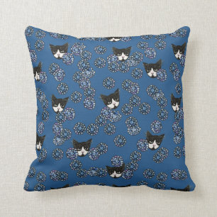 Tuxedo Cat Throw Pillow