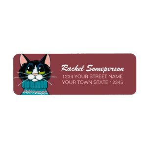 Tuxedo Cat Wearing an Ugly Sweater
