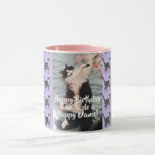 Tuxedo Chat Drôle Joyeuse Danse Anniversaire Mug T