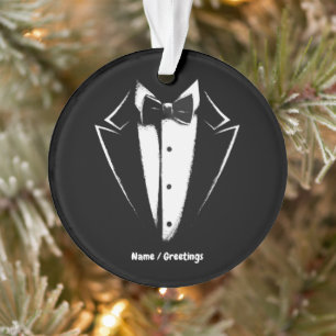 Tuxedo Classic Party Funny Concert Festival Design Ornament