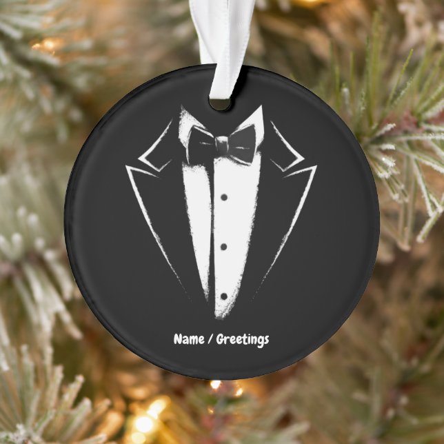 Tuxedo Classic Party Funny Concert Festival Design Ornament (Tree)