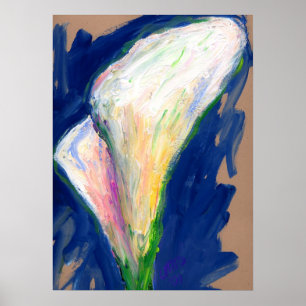 Tuxedo Cuff Lily Art Painting Poster Print