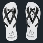 Tuxedo Flip Flops<br><div class="desc">Tuxedo Flip Flops</div>