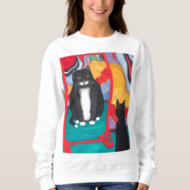 Tuxedo Fun House Fat Cat Sweatshirt (Front)