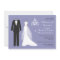 Tuxedo, gown on violet Rehearsal Dinner Invitation