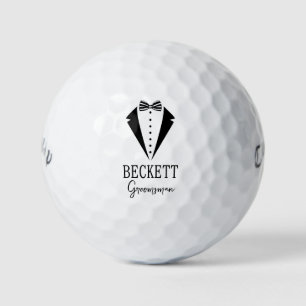 Tuxedo Groomsman  Golf Balls