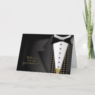 Tuxedo Groomsman Invitation