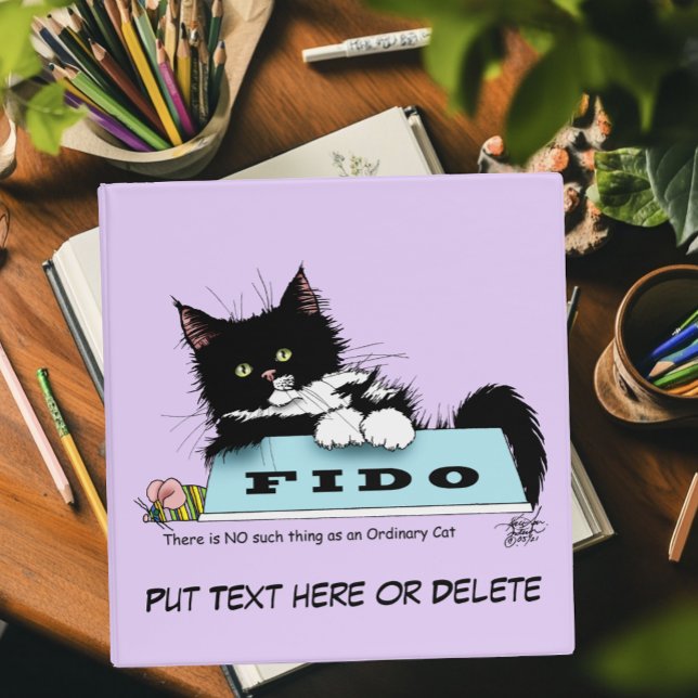 Tuxedo Kitten Dog's Bowl Binder (Creator Uploaded)