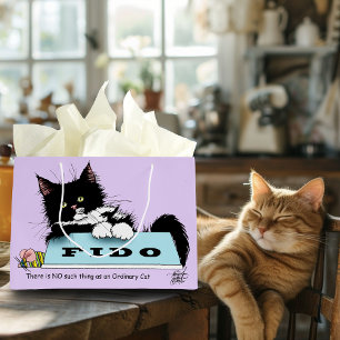 Tuxedo Kitten Dog's Bowl Large Gift Bag