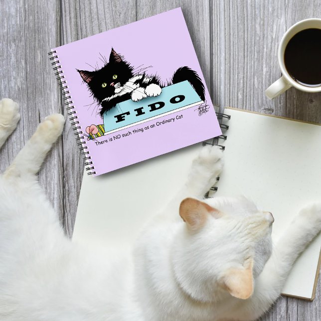 Tuxedo Kitten Dog's Bowl Notebook (Creator Uploaded)