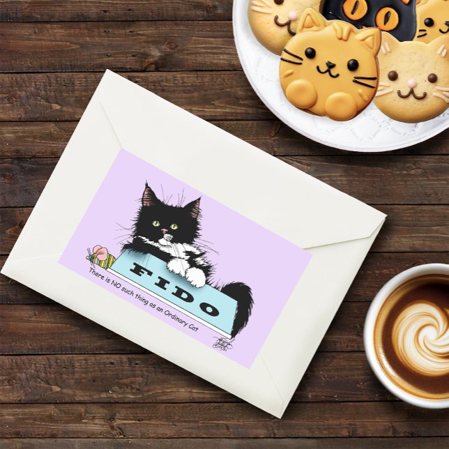 Tuxedo Kitten Dog's Bowl Sticker (Creator Uploaded)