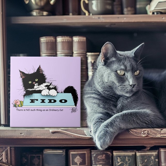 Tuxedo Kitten Dog's Bowl Tile (Creator Uploaded)